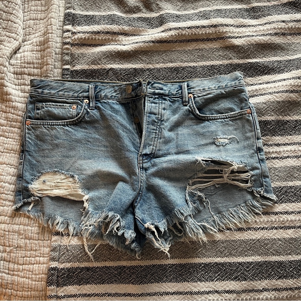 Free People Jean Shorts